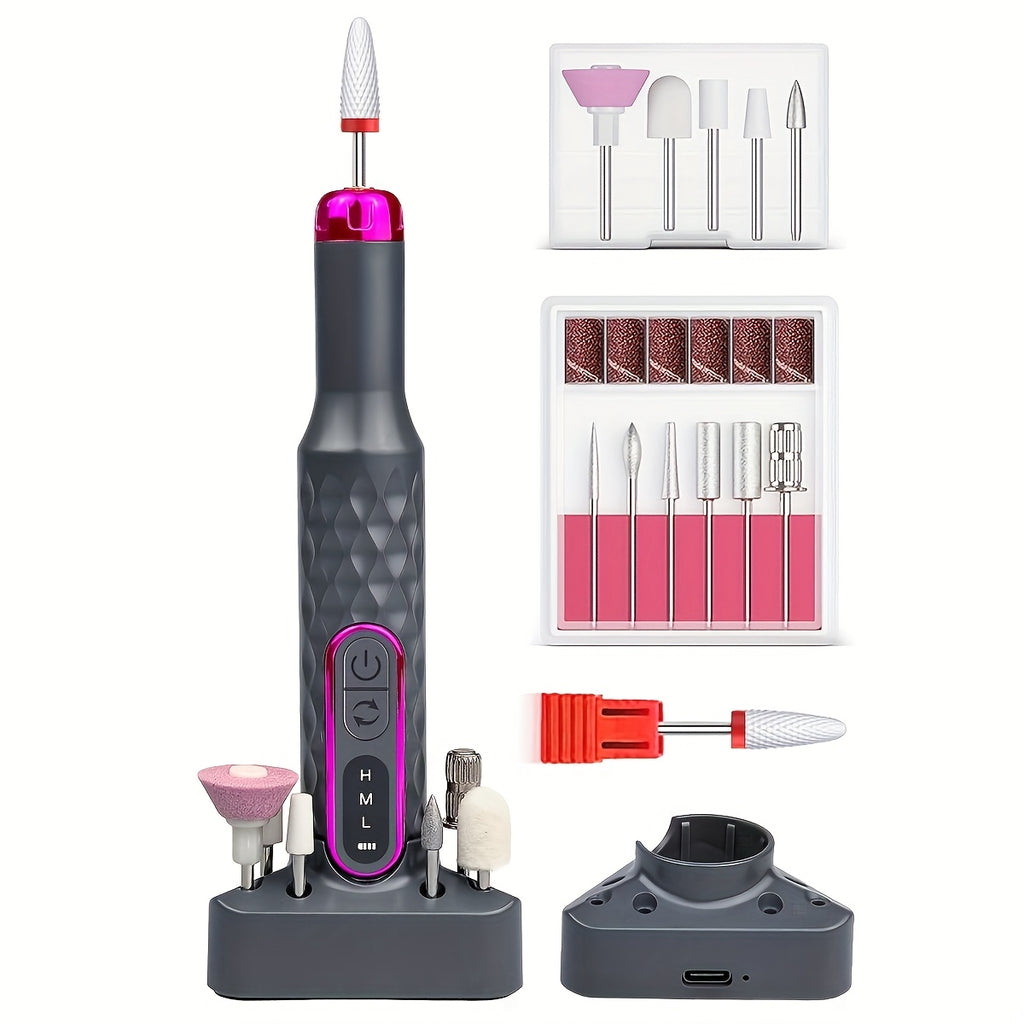 Dermalux™ Wireless Electric Nail Drill Set