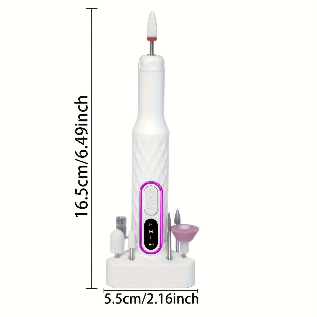 Dermalux™ Wireless Electric Nail Drill Set
